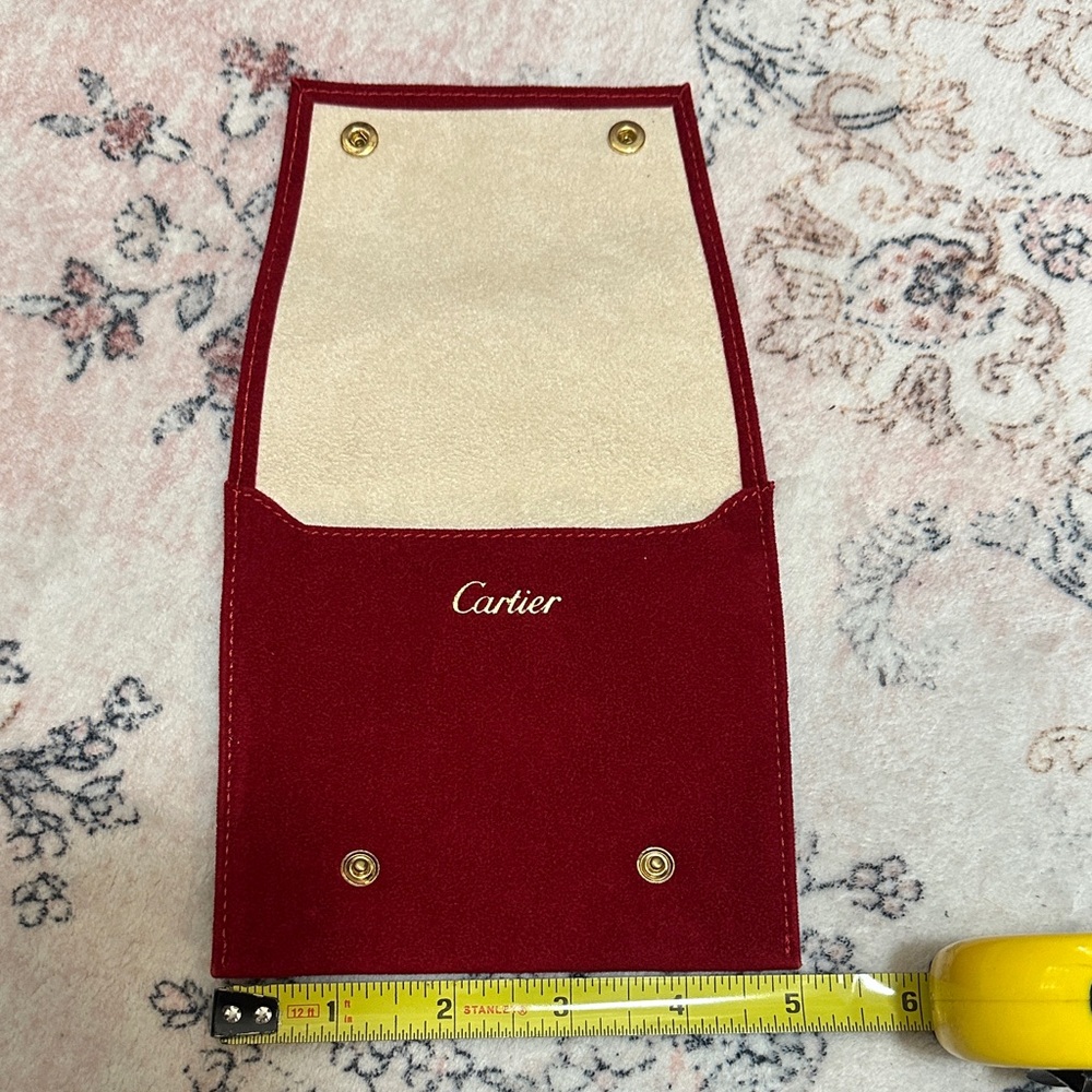 Cartier Red and Cream Jewelry Holder
